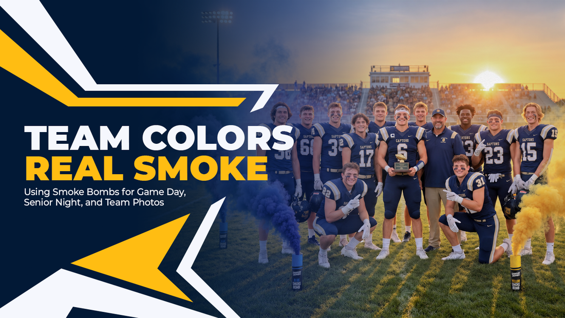 Team Colors, Real Smoke: Using Smoke Bombs for Game Day, Senior Night, and Team Photos