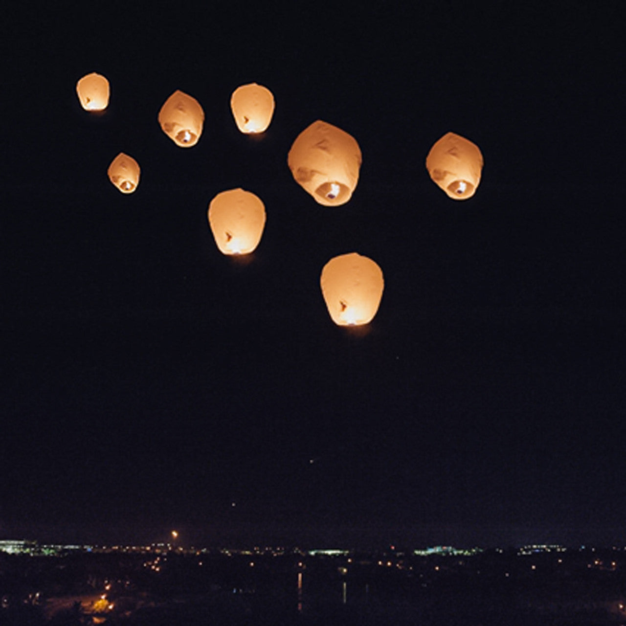 White Sky Lantern